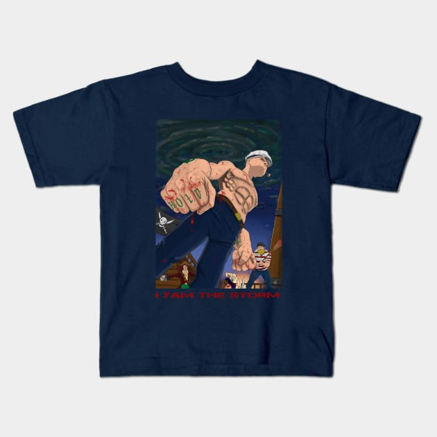 Popeye the Sailor Kids T-Shirt by Deadpoolinc